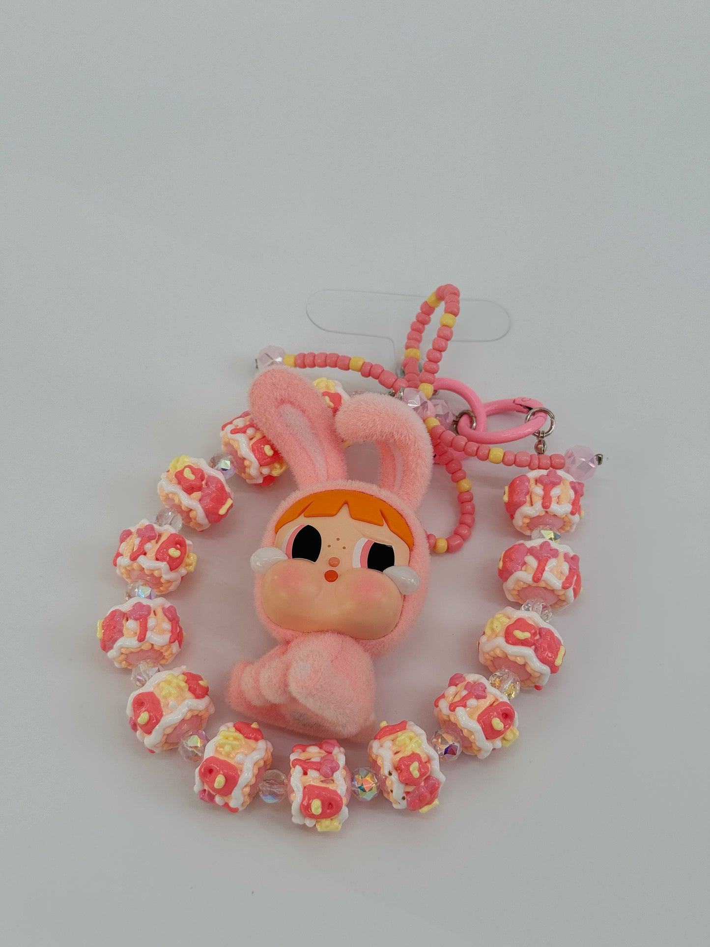 LABUBU Sitting Phone Chain Mini Doll Bracelet