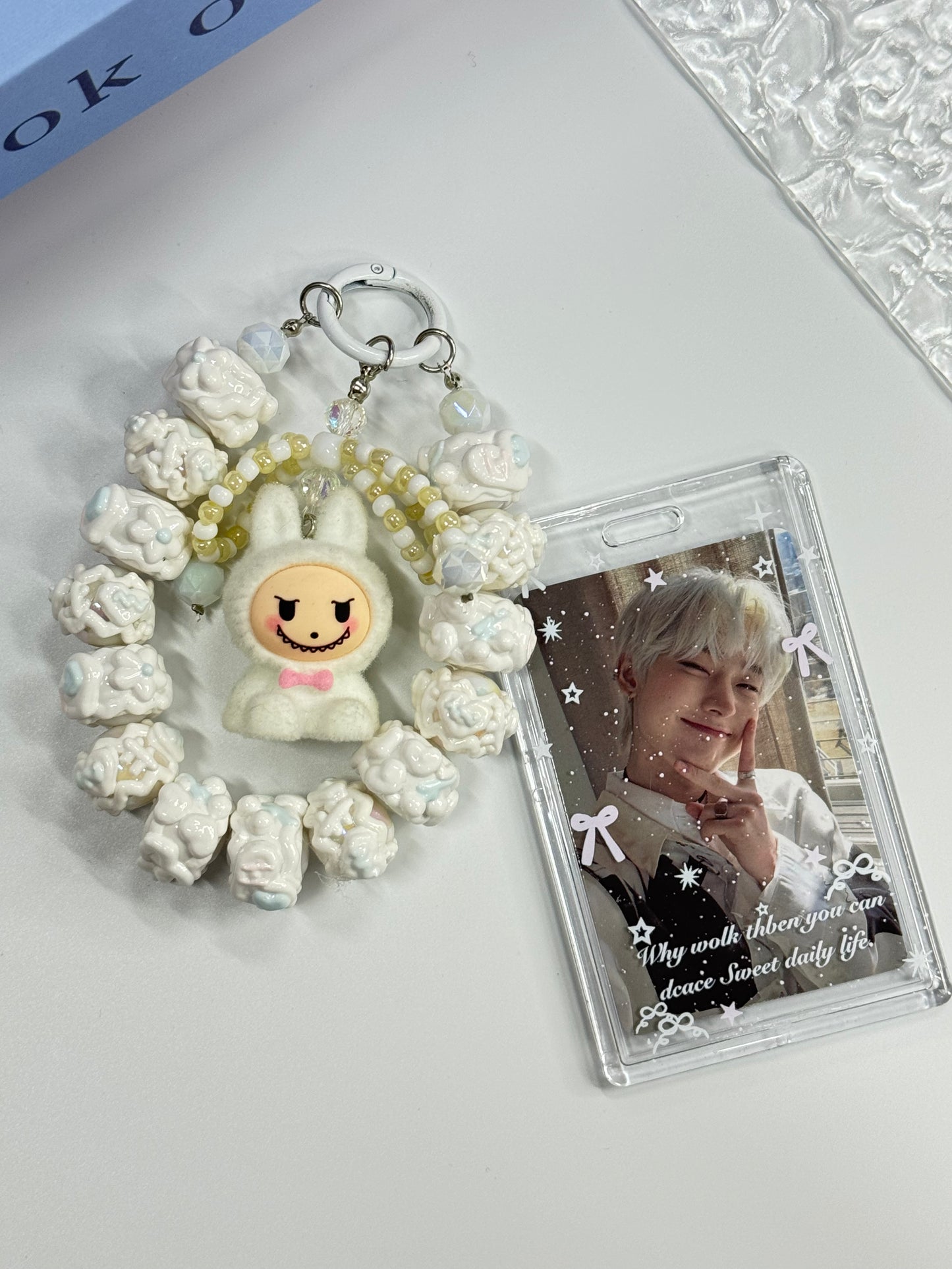 LABUBU Sitting Phone Chain Mini Doll Bracelet