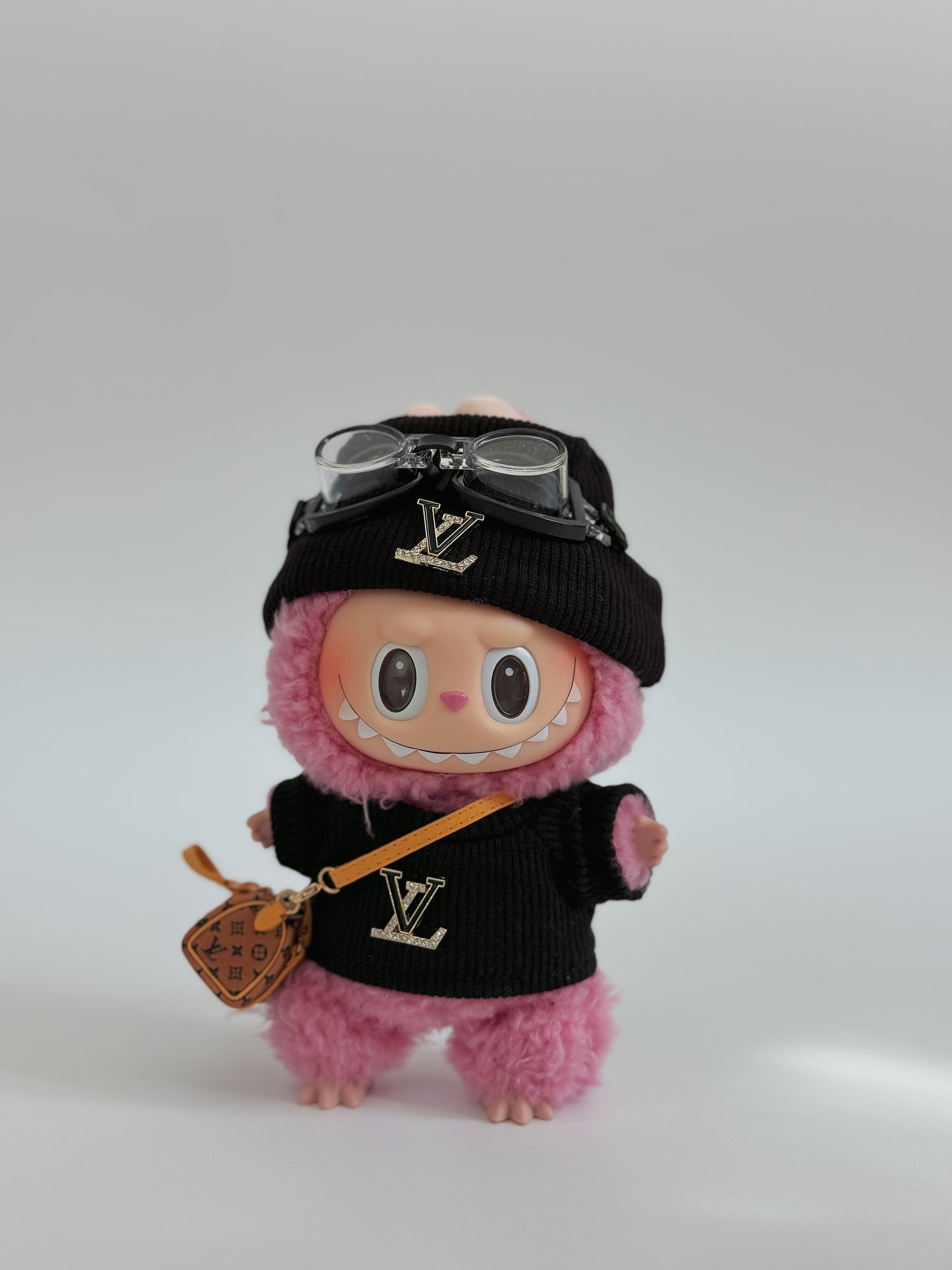LABUBU Outfits Black LV Sweater(For V1&V2&V3)