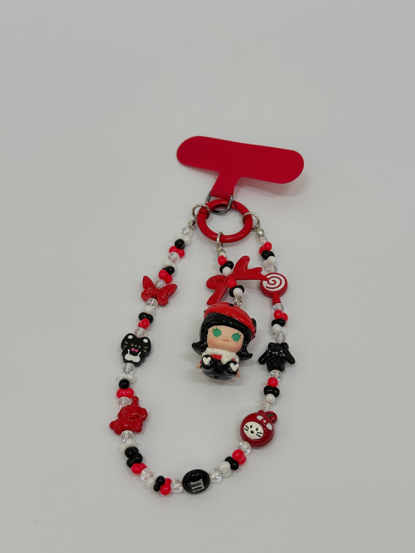 LABUBU Sitting Phone Chain Mini Doll Bracelet