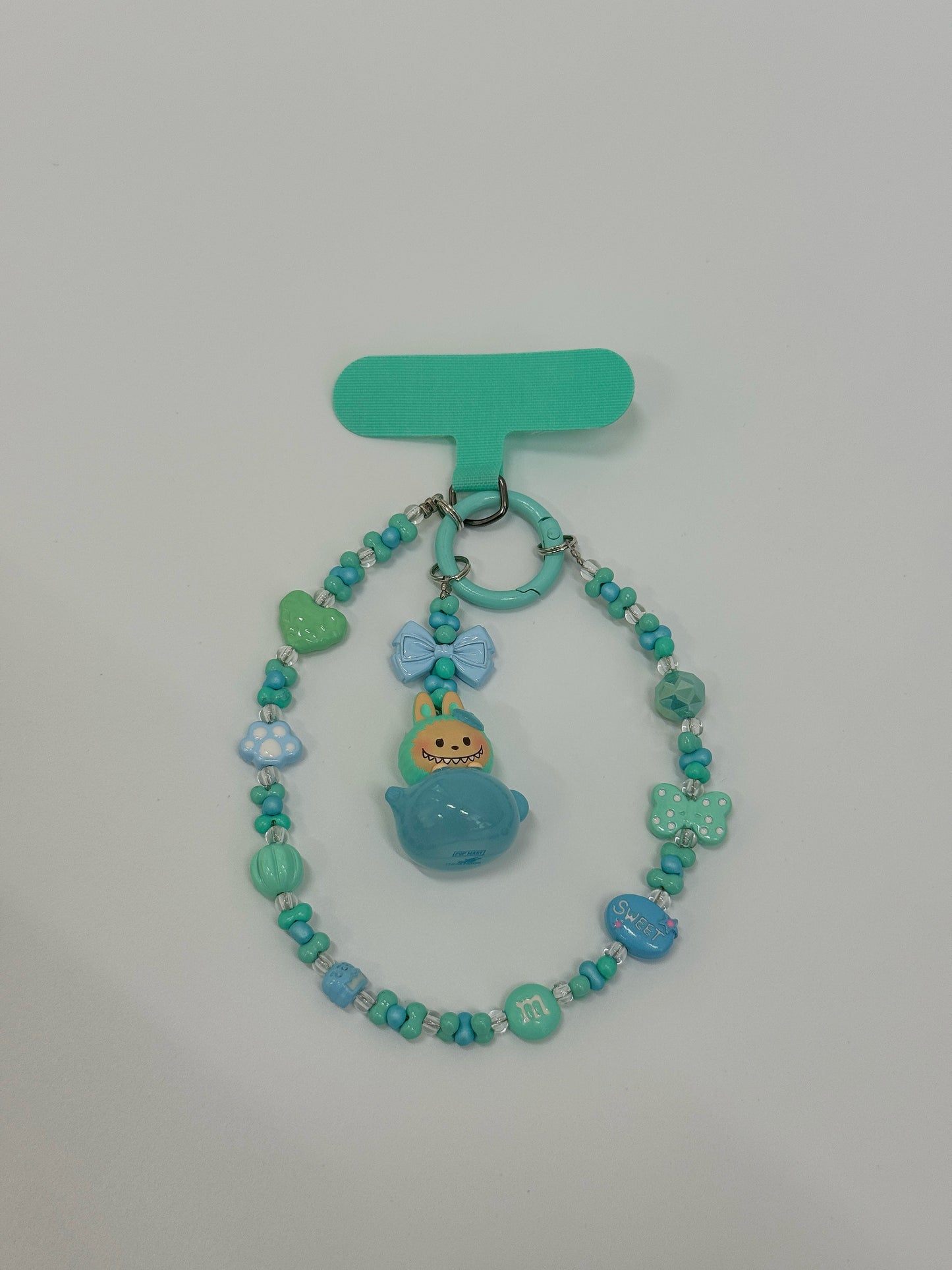 LABUBU Sitting Phone Chain Mini Doll Bracelet