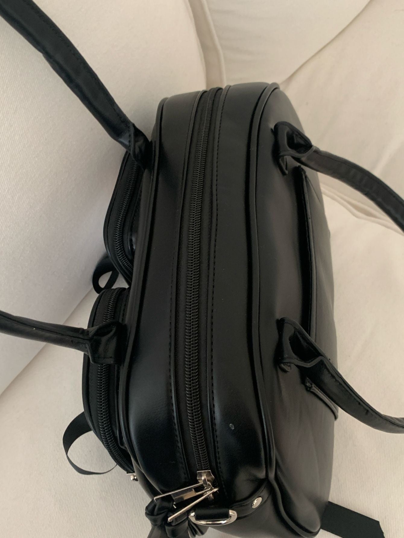 College-style 2D ribbon bow transparent doll pain bag large capacity versatile shoulder bag